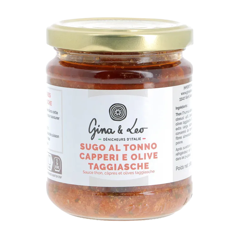 GINA & LEO_sauce-thon-olives-et-capres-180-g